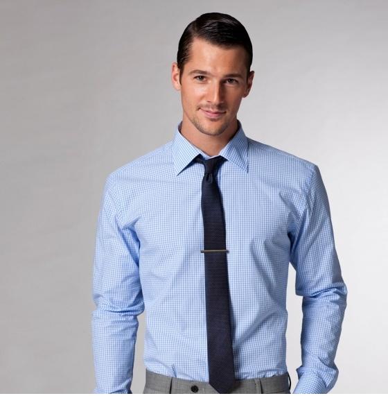 Blue Shirt with Navy Tie. Image Courtesy of www.pinterest.com